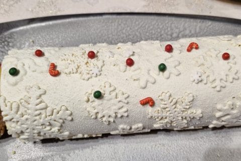 Cliquez pour zoomer ! Bûche glacée mangue et framboise Thermomix par sharlouze