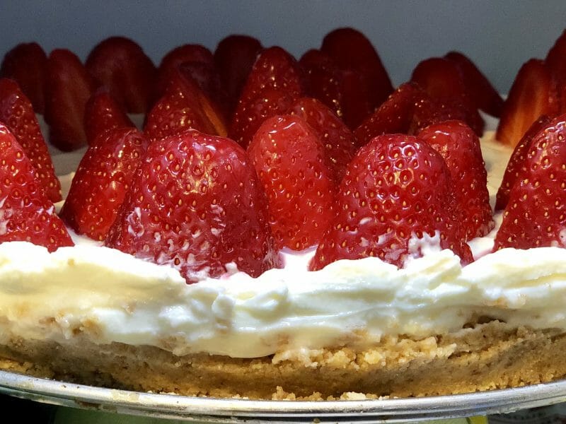 Cliquez pour zoomer ! Tarte aux fraises sans cuisson Thermomix par vivibelle