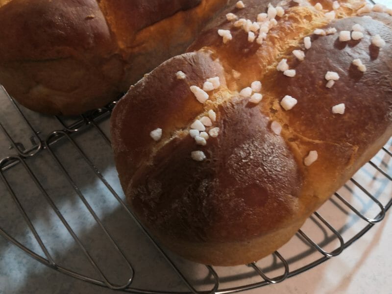Cliquez pour zoomer ! Brioche sans beurre, sans oeufs Thermomix par sandy54