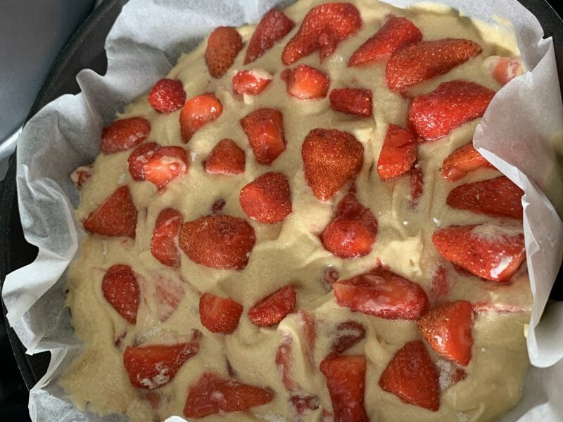 Cliquez pour zoomer ! Gâteau aux fraises Thermomix par Nathalie 13011