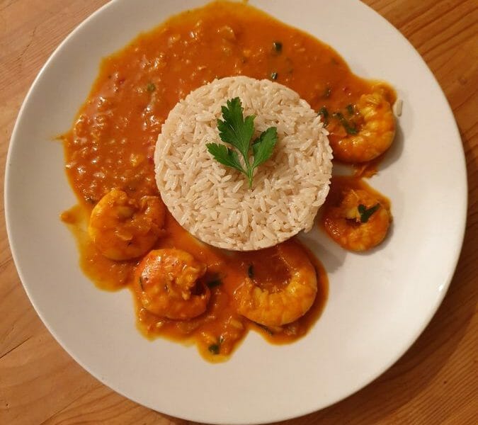 Cliquez pour zoomer ! Curry de crevettes au lait de coco Thermomix par virgile699