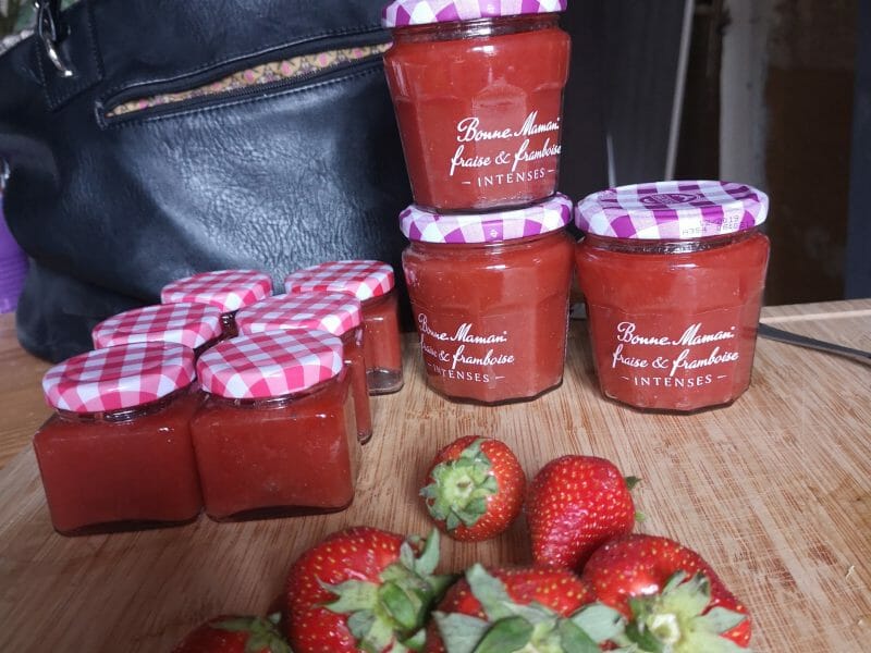Cliquez pour zoomer ! Confiture fraise rhubarbe Thermomix par Nathalie_10