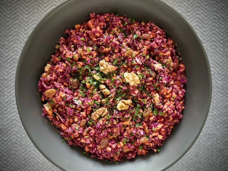 Cliquez pour zoomer ! Salade pommes, chou et noix Thermomix par Coraline18