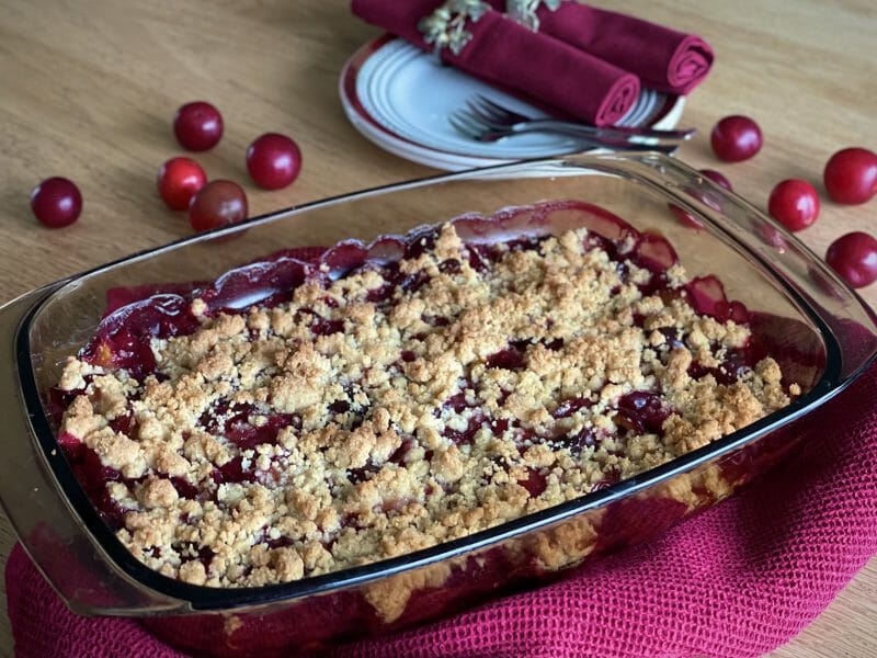 Cliquez pour zoomer ! Crumble aux mirabelles Thermomix par Coraline18