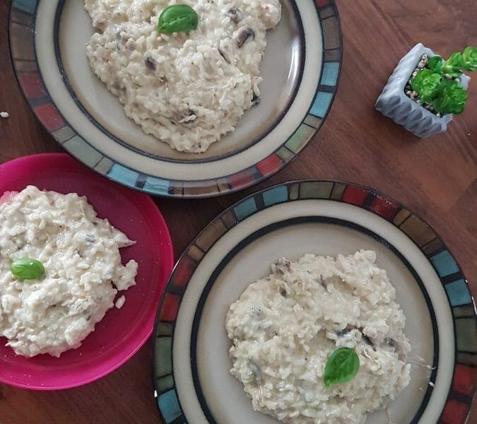 Cliquez pour zoomer ! Risotto poulet et champignons Thermomix par Kim