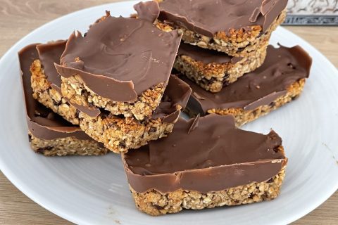 Cliquez pour zoomer ! Barres de céréales à l’avoine, noisettes, banane et chocolat Thermomix par titi37100