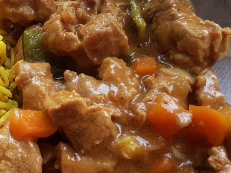 Cliquez pour zoomer ! Sauté de porc au curry Thermomix par Luzibel28