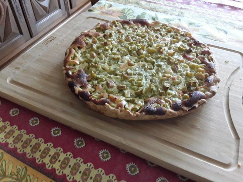Cliquez pour zoomer ! Tarte à la rhubarbe Thermomix par Francoise01
