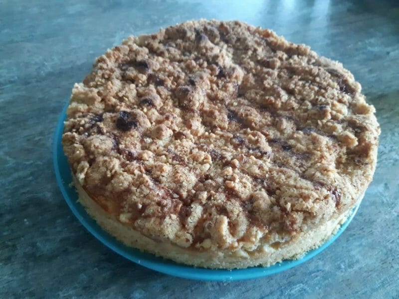 Cliquez pour zoomer ! Tarte aux pommes façon crumble Thermomix par sonia-51