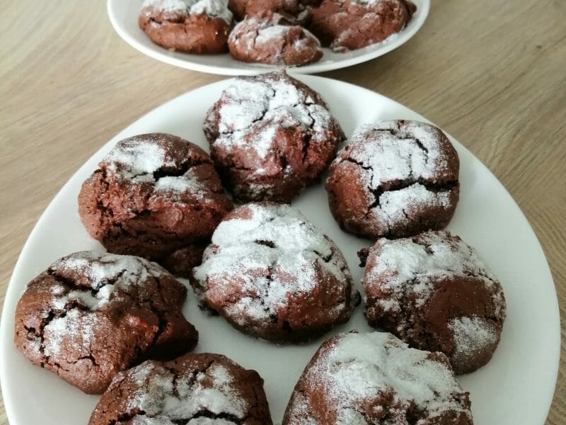 Cliquez pour zoomer ! Craquelés au chocolat Thermomix par Marysoux