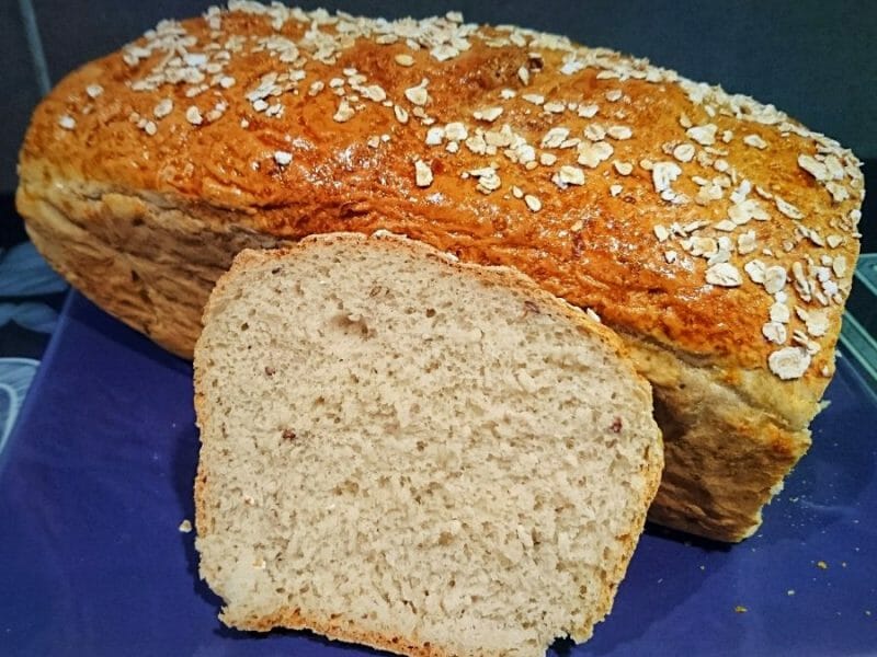 Cliquez pour zoomer ! Pain aux flocons d’avoine et au miel Thermomix par Jo Elle