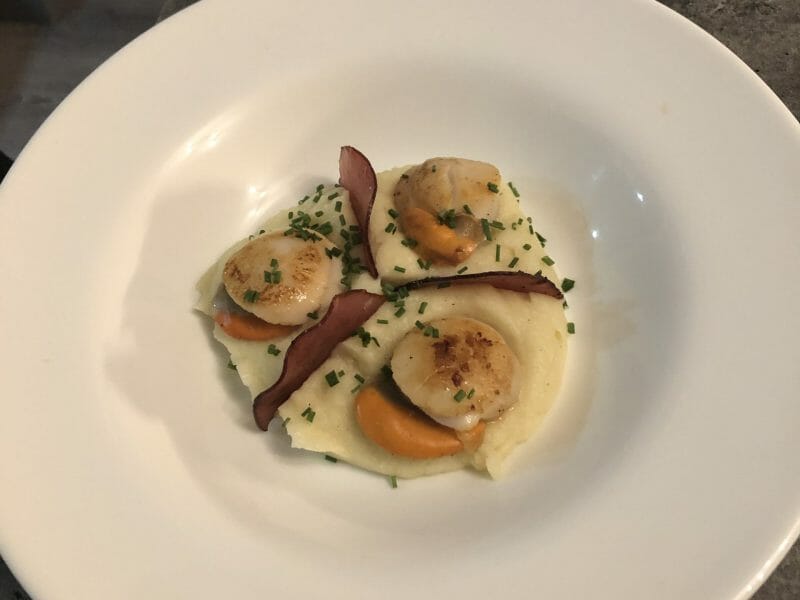 Cliquez pour zoomer ! Saint Jacques snackées sur purée de panais Thermomix par CarolineB59