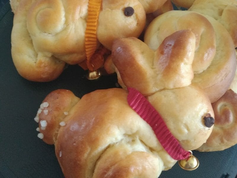Cliquez pour zoomer ! Brioches lapin de Pâques Thermomix par AmbreH