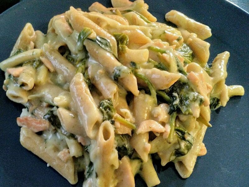 Cliquez pour zoomer ! One pot pasta – épinards et saumon fumé Thermomix par coupaya