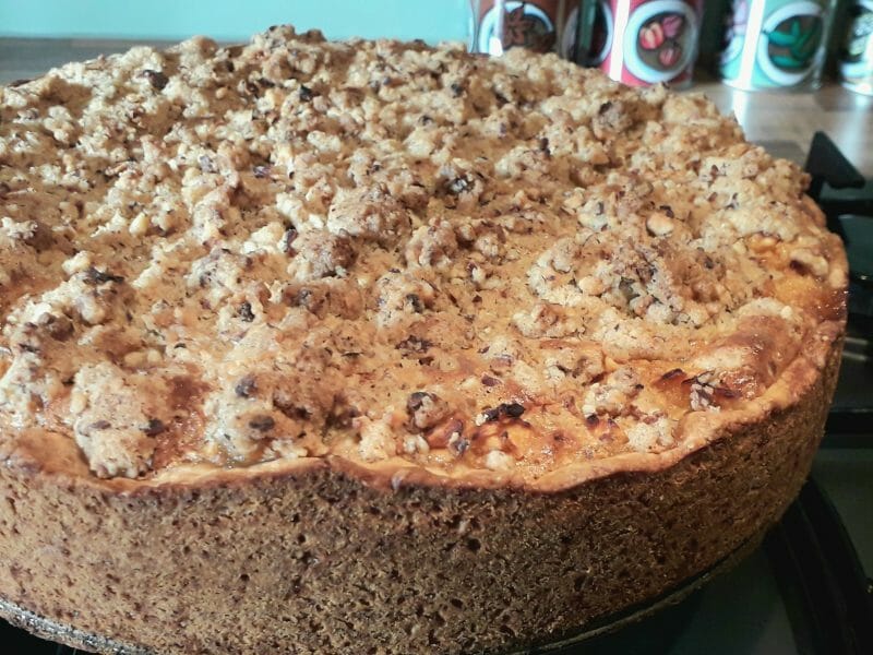 Cliquez pour zoomer ! Tarte aux pommes façon crumble Thermomix par Carwi 🍍