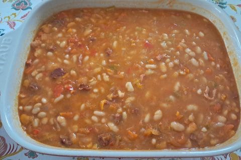 Cliquez pour zoomer ! Mijoté d’haricots blanc légumes et chorizo Thermomix par Nel03