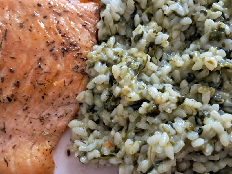 Cliquez pour zoomer ! Risotto chèvre épinards Thermomix par Nel03