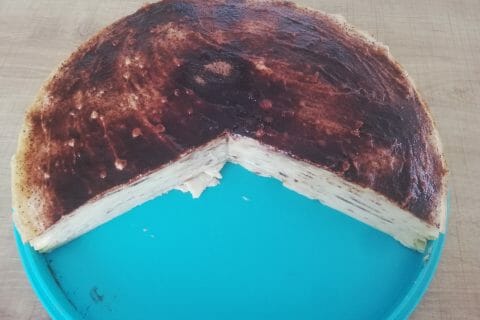 Cliquez pour zoomer ! Gâteau de crêpes à la vanille – Mille crepe cake Thermomix par Nel03