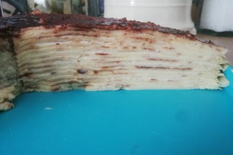Cliquez pour zoomer ! Gâteau de crêpes à la vanille – Mille crepe cake Thermomix par Nel03