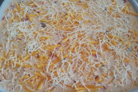 Cliquez pour zoomer ! Gratin de torsades aux merguez Thermomix par Nel03