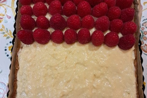 Cliquez pour zoomer ! Tartelettes framboises sur crème d’amande et pistache Thermomix par Nel03