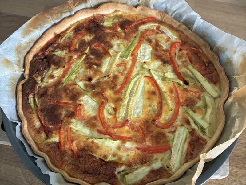 Cliquez pour zoomer ! Quiche poivrons et courgettes Thermomix par Laura-35