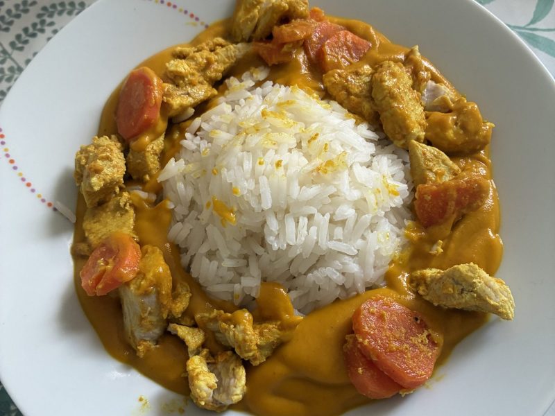 Cliquez pour zoomer ! Poulet coco aux 3 épices Thermomix par Laura-35