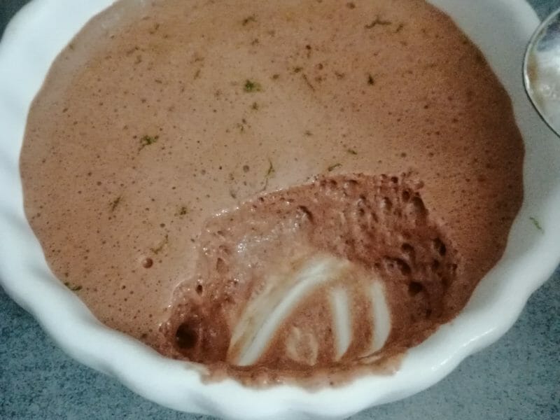 Cliquez pour zoomer ! Mousse au chocolat au jus de pois chiche Thermomix par Al