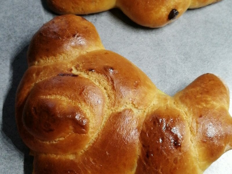 Cliquez pour zoomer ! Brioches lapin de Pâques Thermomix par Al