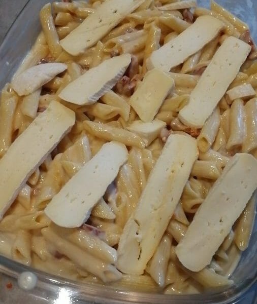 Cliquez pour zoomer ! Gratin de macaroni reblochon et chorizo Thermomix par Al
