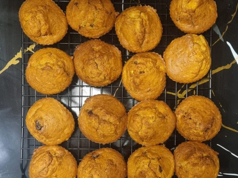 Cliquez pour zoomer ! Muffins au potiron et aux pommes Thermomix par gusparo