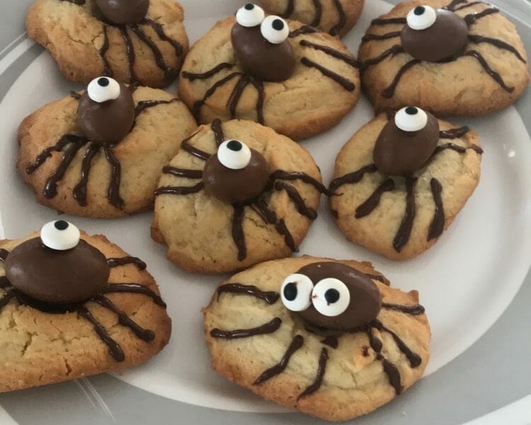 Cliquez pour zoomer ! Spider cookies (cookies araignées) Thermomix par miimii22