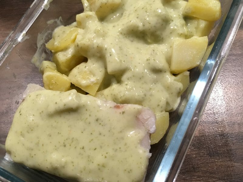 Cliquez pour zoomer ! Filet de cabillaud et sa sauce persillée Thermomix par miimii22