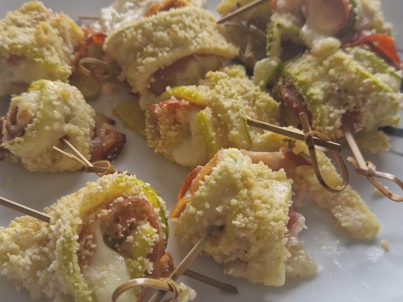 Cliquez pour zoomer ! Roulés de courgettes au jambon Thermomix par Mandy 🌺