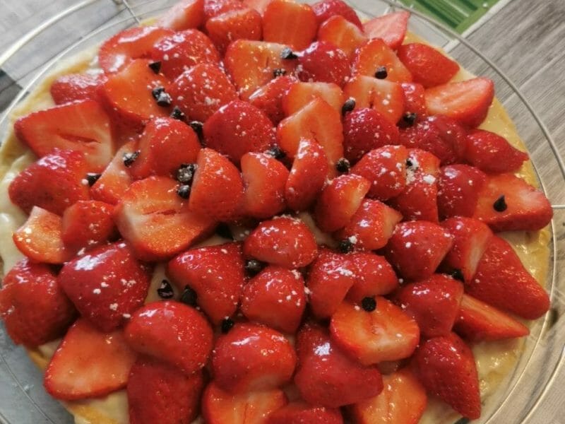 Cliquez pour zoomer ! Tarte aux fraises Thermomix par Mandy 🌺