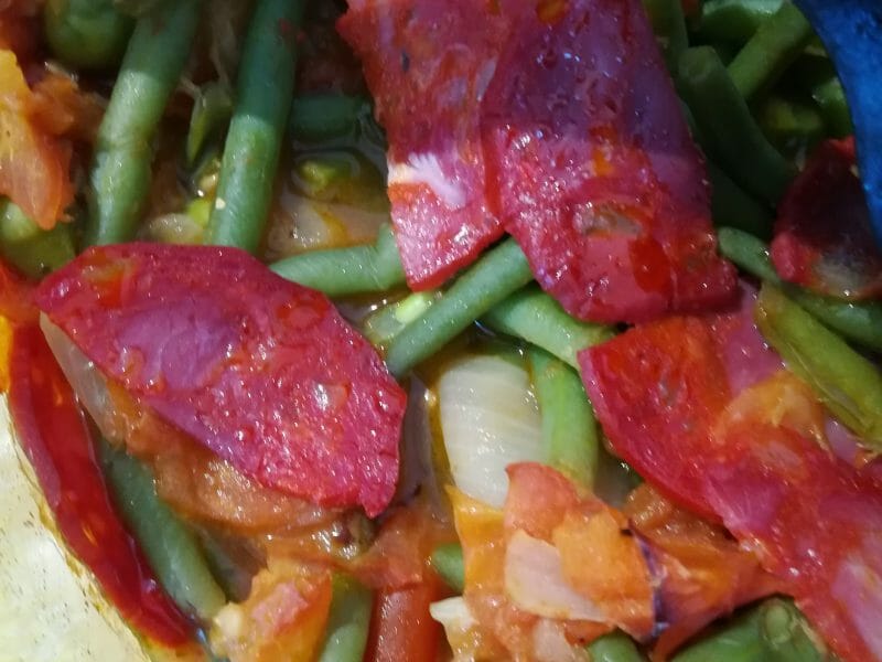 Cliquez pour zoomer ! Haricots verts à l’italienne Thermomix par MatLenPA