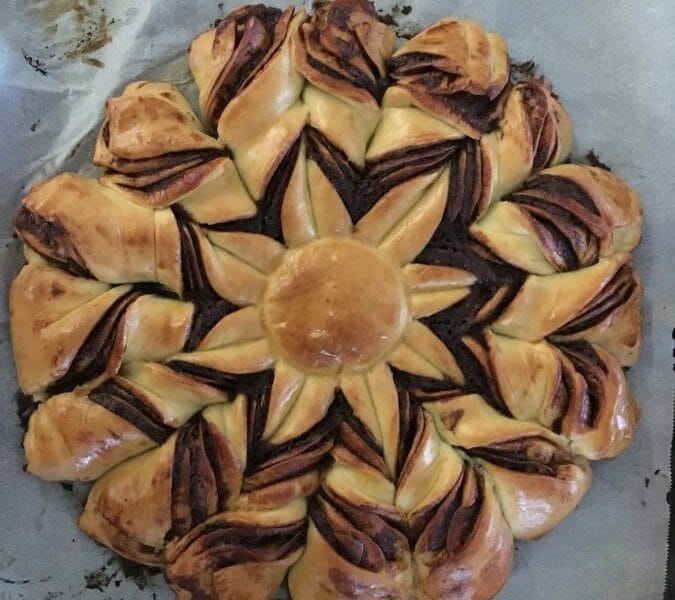Cliquez pour zoomer ! Brioche étoilée au Nutella Thermomix par Aline-pitch