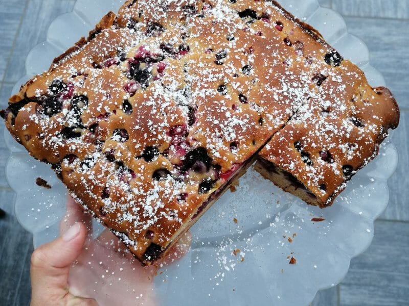 Cliquez pour zoomer ! Bublanina aux fruits rouges Thermomix par Julie