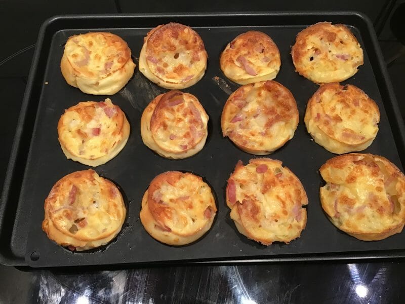 Cliquez pour zoomer ! Crêpes soufflées aux lardons Thermomix par Zaboune