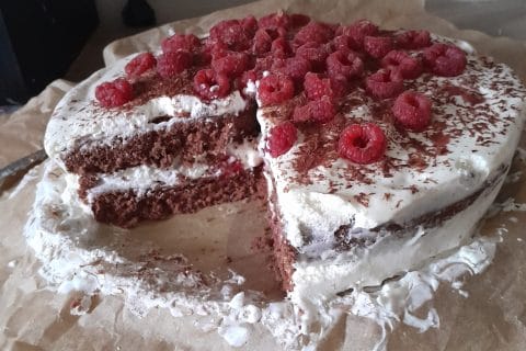 Cliquez pour zoomer ! Bûche forêt noire Thermomix par audrey2588