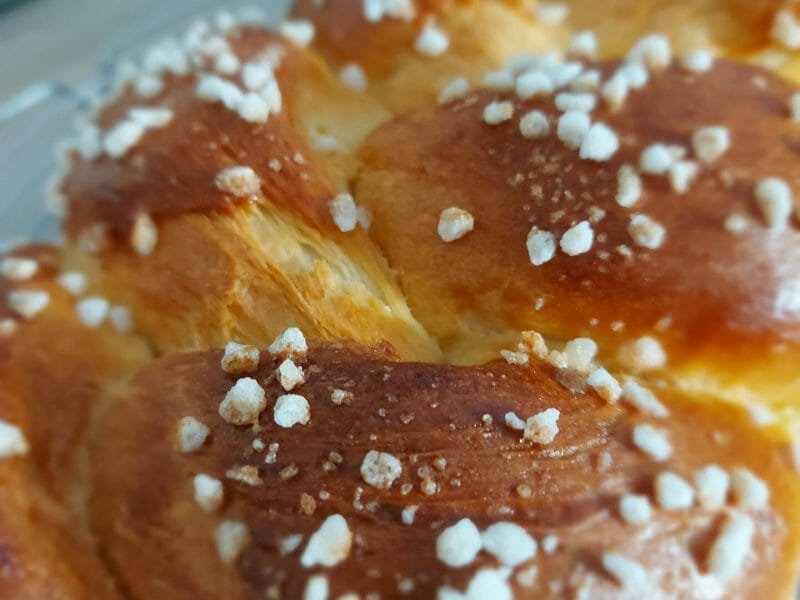 Cliquez pour zoomer ! Brioche tressée à la mie filante Thermomix par Letidep