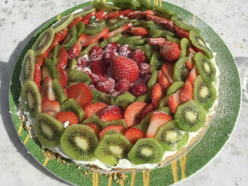 Cliquez pour zoomer ! Tarte aux fraises sans cuisson Thermomix par Gogo_gadget_au_thermo