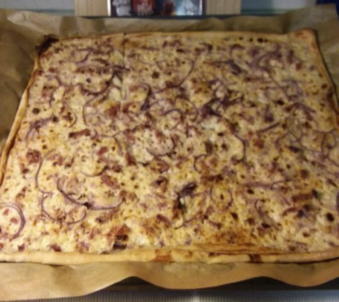 Cliquez pour zoomer ! Flammekueche traditionnelle Thermomix par Dauphinlibre