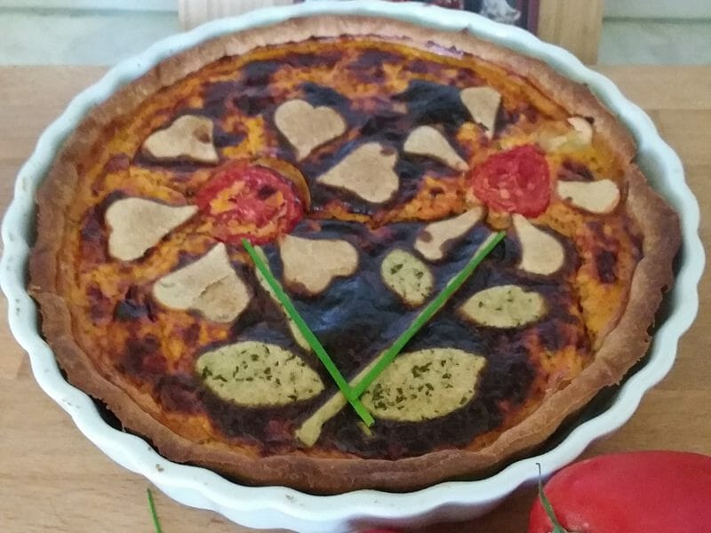 Cliquez pour zoomer ! Tarte au thon, tomate et moutarde Thermomix par Dauphinlibre