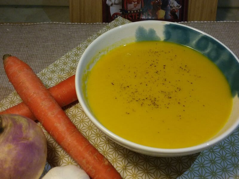 Cliquez pour zoomer ! Velouté carottes et navets au curry Thermomix par Dauphinlibre