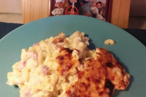 Cliquez pour zoomer ! Gratin de pâtes au fromage blanc au Thermomix