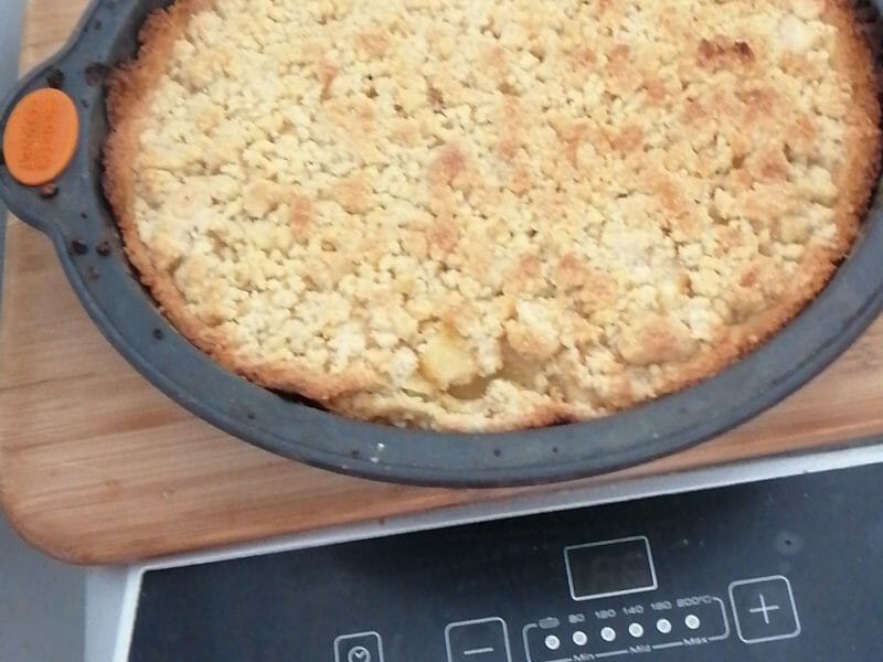 Cliquez pour zoomer ! Tarte aux pommes façon crumble Thermomix par Boumbo972