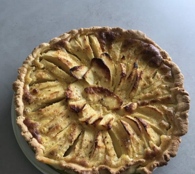Cliquez pour zoomer ! Tarte normande aux pommes Thermomix par lesbichons