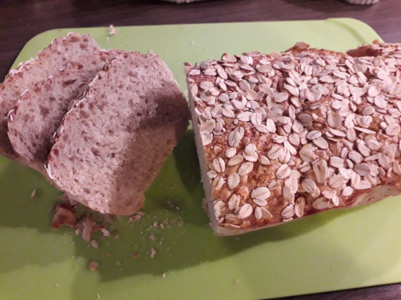 Cliquez pour zoomer ! Pain aux flocons d’avoine et au miel Thermomix par Cindy