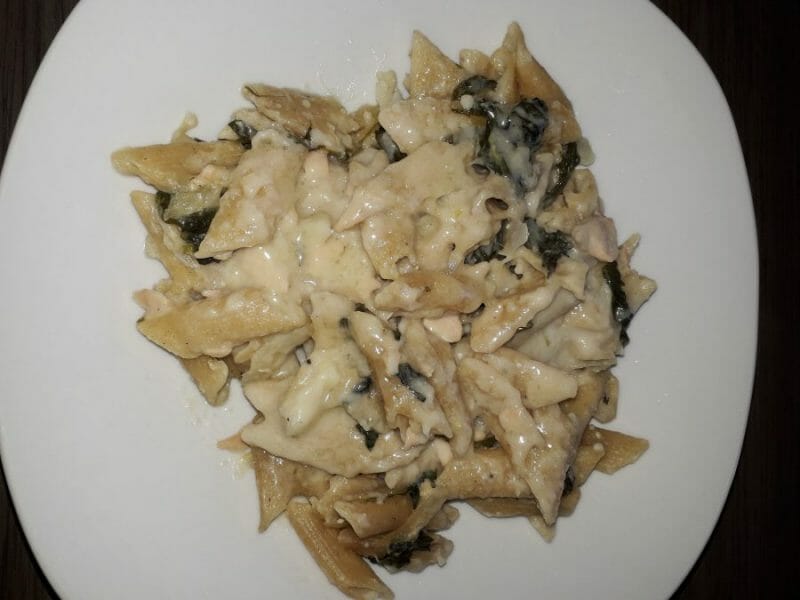 Cliquez pour zoomer ! One pot pasta – épinards et saumon fumé Thermomix par Cindy